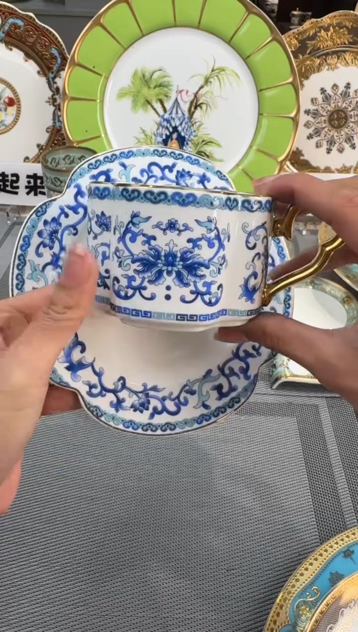 【闪购商品】瓷片220毫升杯碟福利款 微瑕