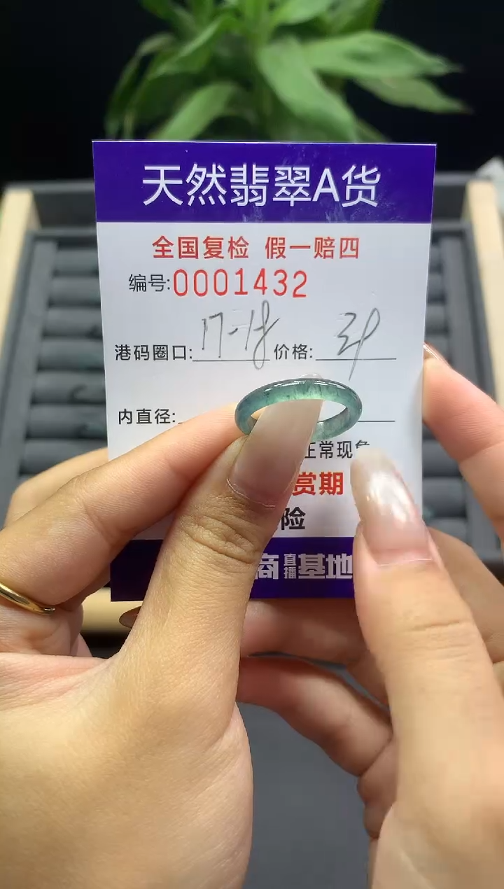 未镶嵌戒指翡翠天然  1432