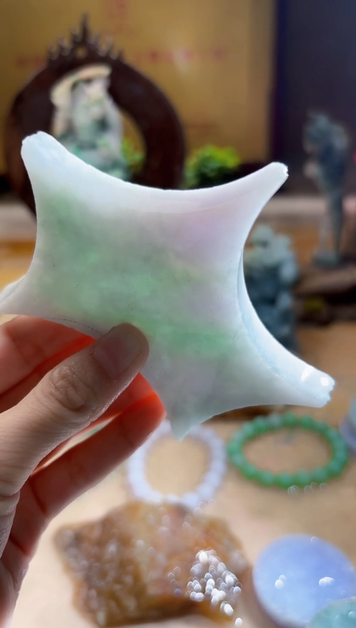 未镶嵌挂件翡翠A货柠优4865