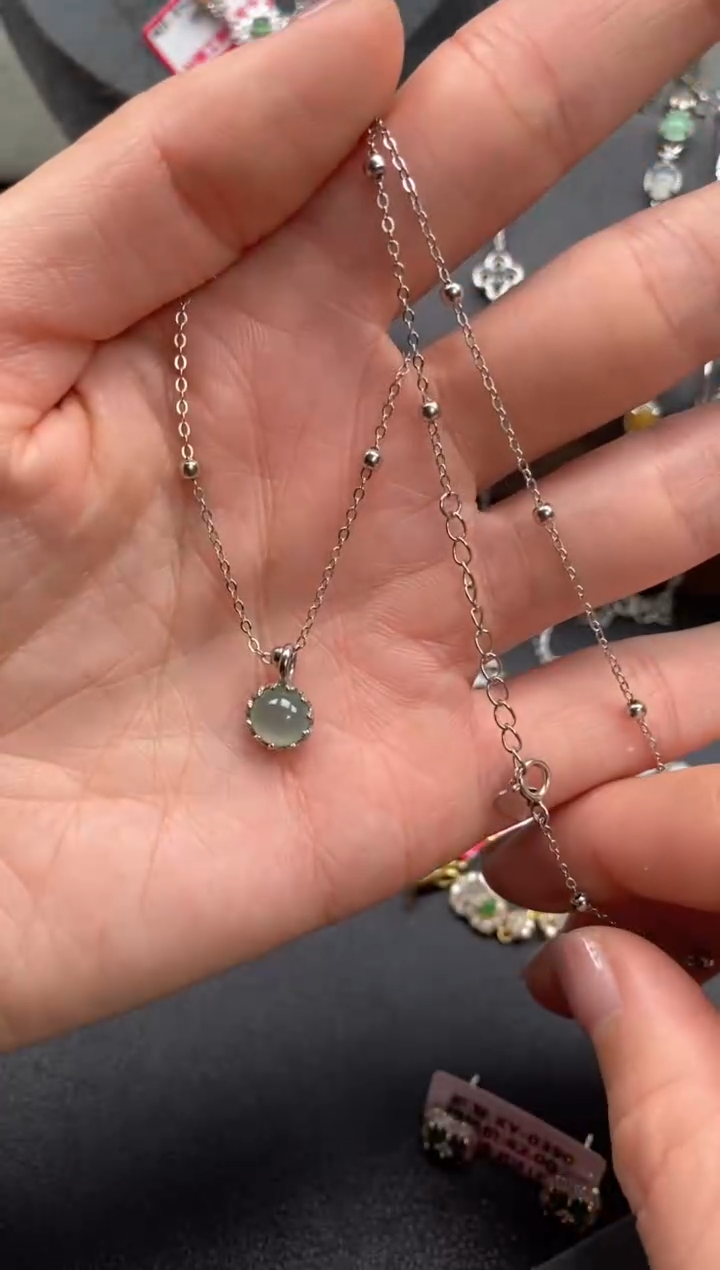 【闪购商品】翡翠戒指银S925镶嵌11111--1