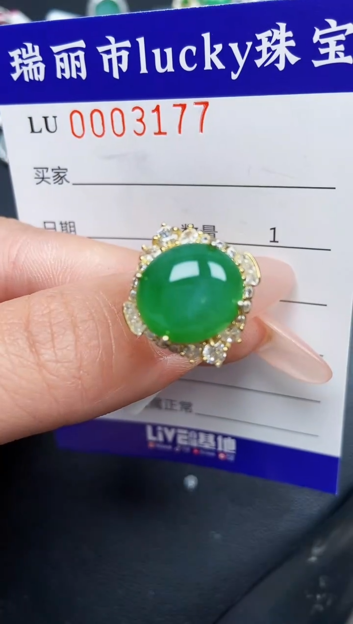 【闪购商品】翡翠颈饰银S925镶嵌3177