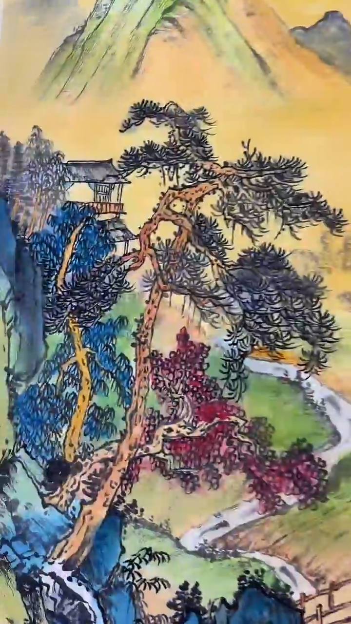 国画王炳杰手绘绘画作品28-3