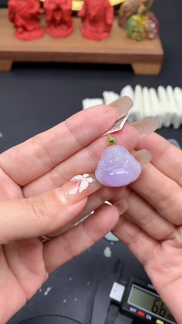 【闪购商品】翡翠吊坠(不含链)18K金镶嵌MS150198