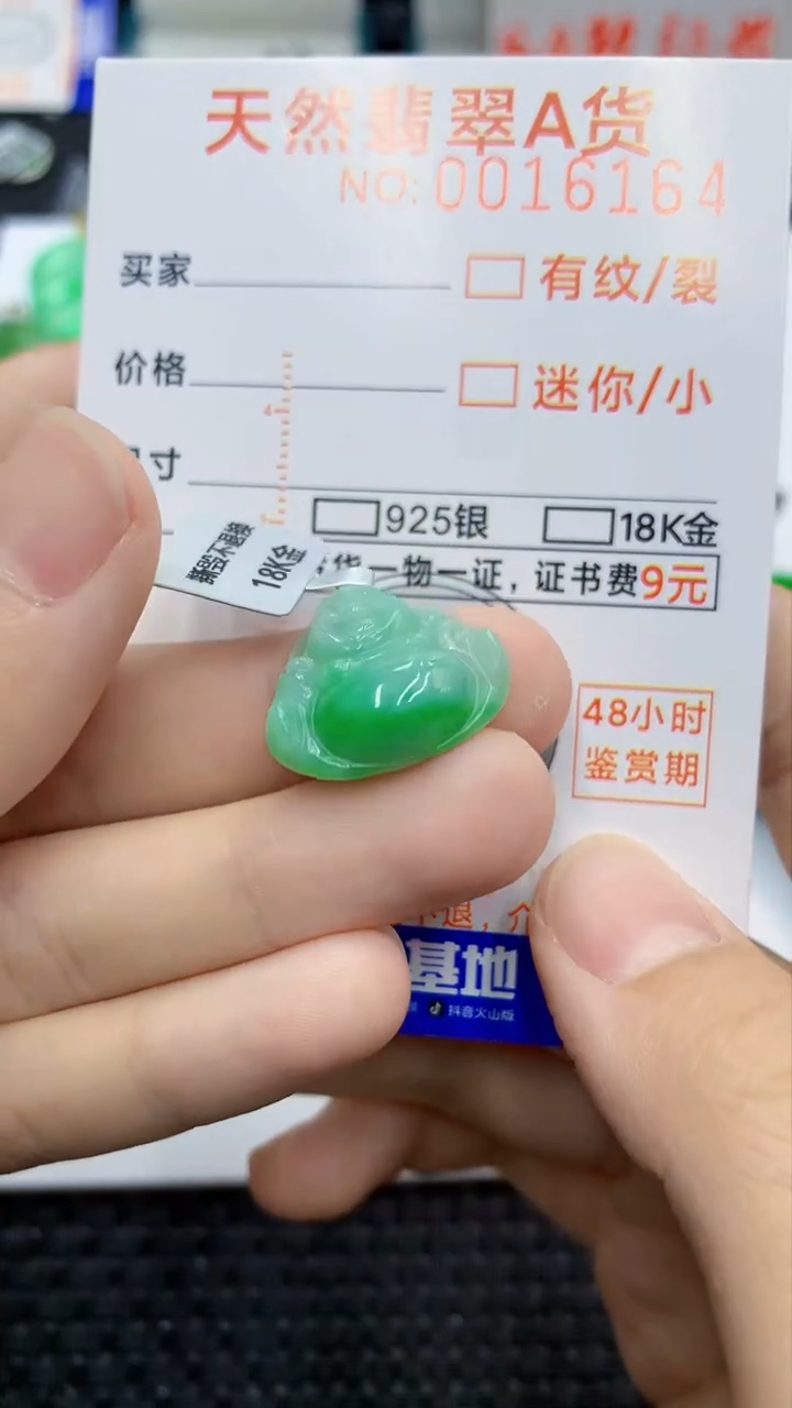 翡翠18K金镶嵌颈饰              1
