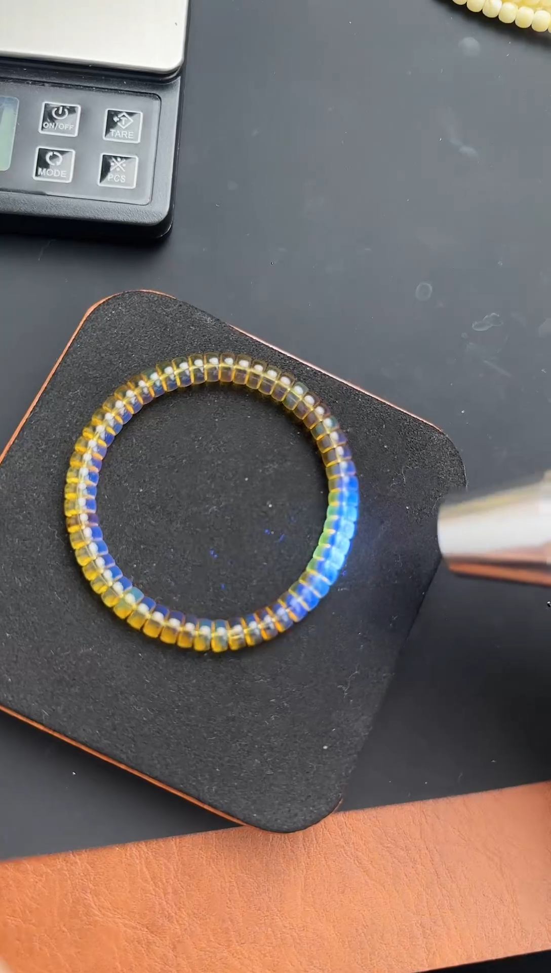 【闪购商品】琥珀裸石未镶嵌H-缅甸金蓝药片6.5mm