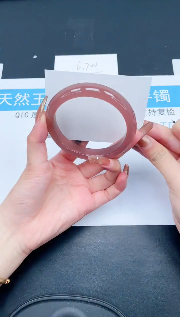 【闪购商品】石英质玉手镯合金559-60.2