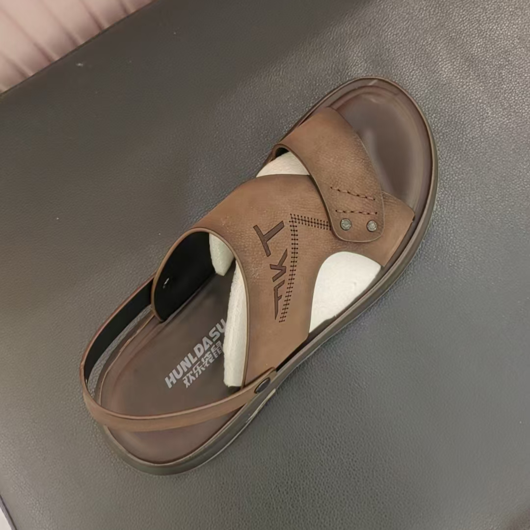 2025新款夏季沙滩鞋211103男款凉鞋软底软面防滑耐磨中老年爸爸鞋