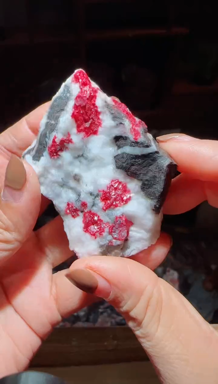 天然辰砂朱砂毛料41