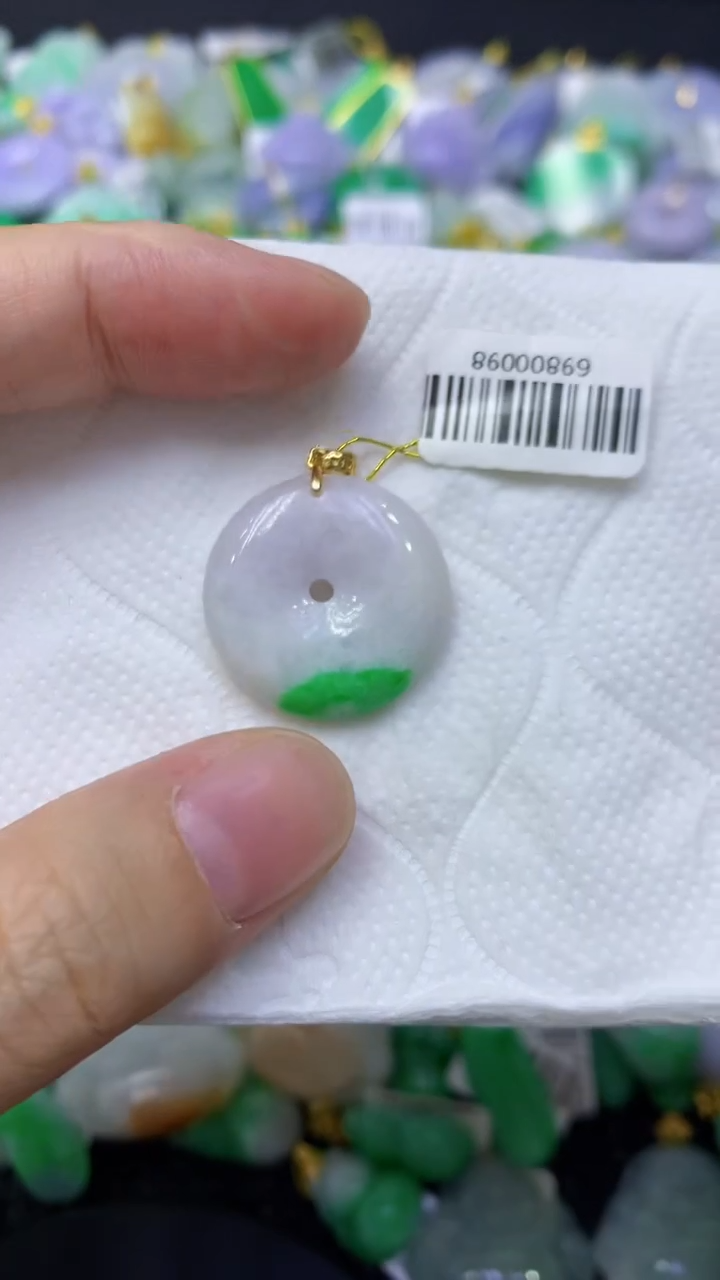 颈饰未镶嵌翡翠天然缅甸翡翠A货