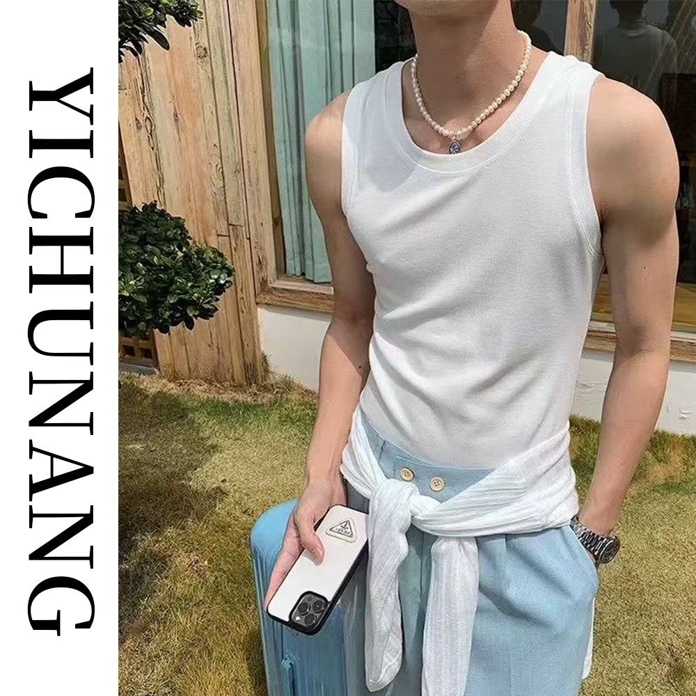 YC 原创百搭背心  黑白双色 纯色 修身 背心 打底