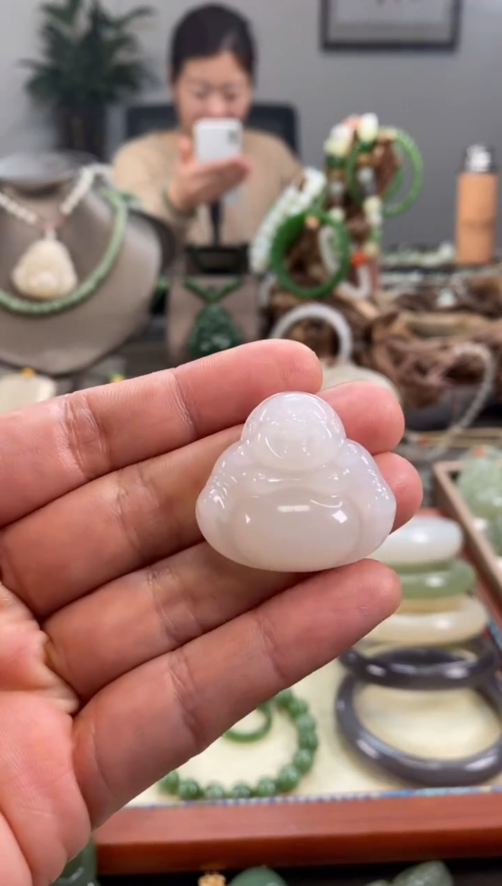 【闪购商品】和田玉未镶嵌颈饰精品佛光