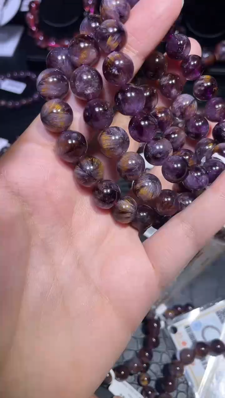 【闪购商品】水晶手链未镶嵌紫钛单圈A11（多样性发其一）