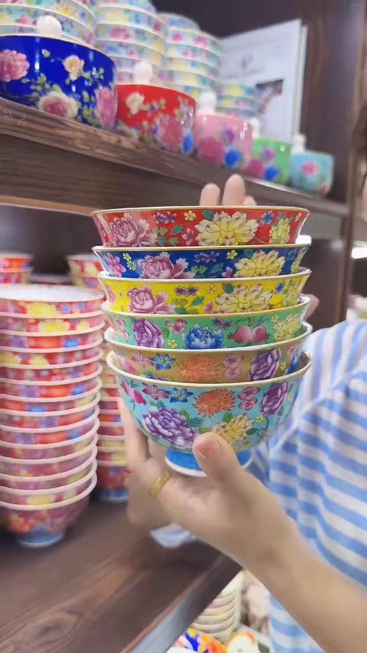 瓷片5英寸碗6个景德镇陶瓷