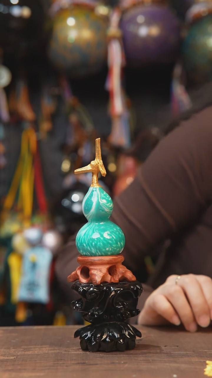 【闪购商品】924号-大漆飘漆小葫芦脖挂