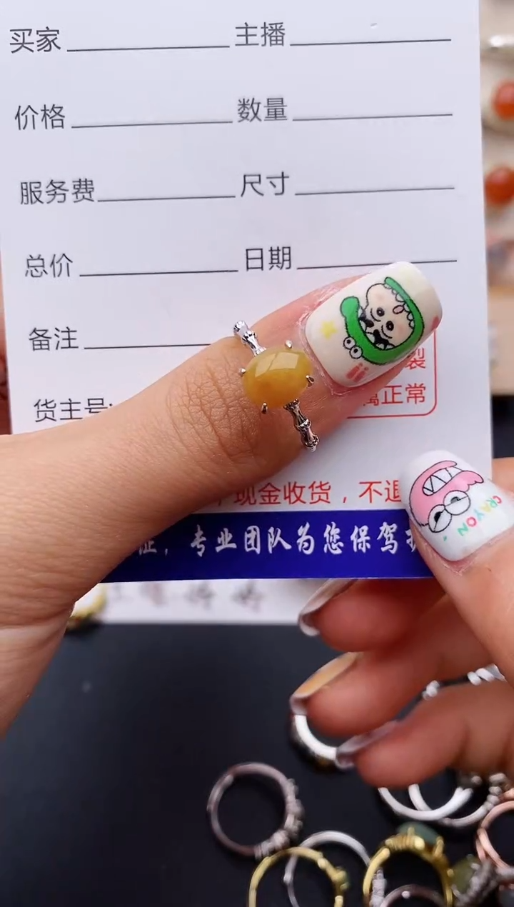 【闪购商品】翡翠戒指银S925镶嵌缅甸翡翠