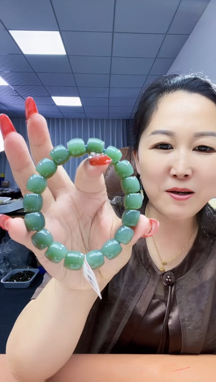手串未镶嵌和田玉纯天然和田玉新疆且末湖水蓝12