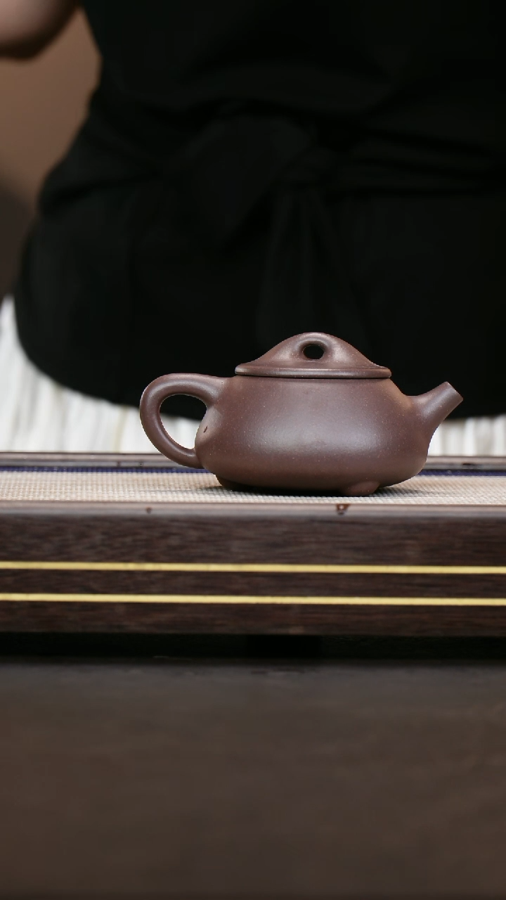 茶壶紫砂四号井底槽清  景舟石瓢
