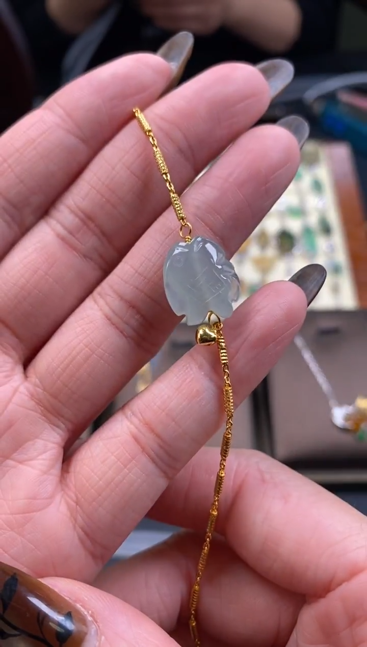 颈饰银S925镶嵌翡翠19639