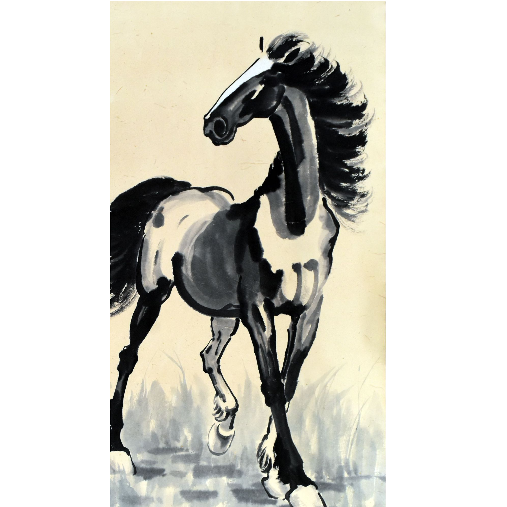 HM10100 立马图之四 99×56 纸本立轴 5平尺