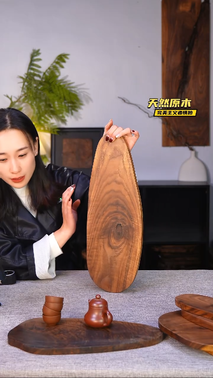 木北美黑胡桃原木.干裂疤结不属于商品质量问题完美主义者慎拍