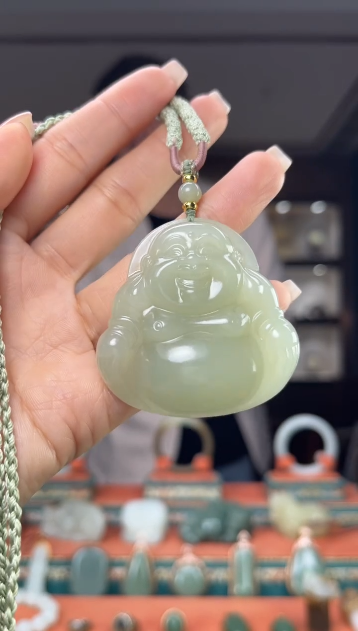 颈饰未镶嵌和田玉佩佩45mm左右