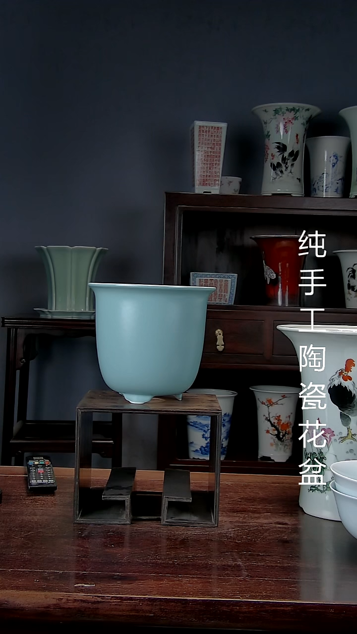 景德镇陶瓷手工花盆