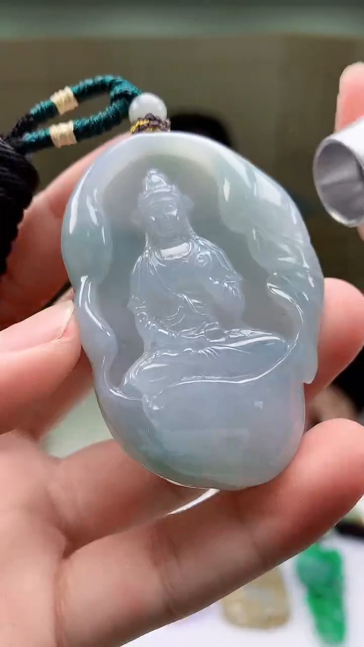 【闪购商品】定制翡翠未镶嵌5152bb-毛货挂件82