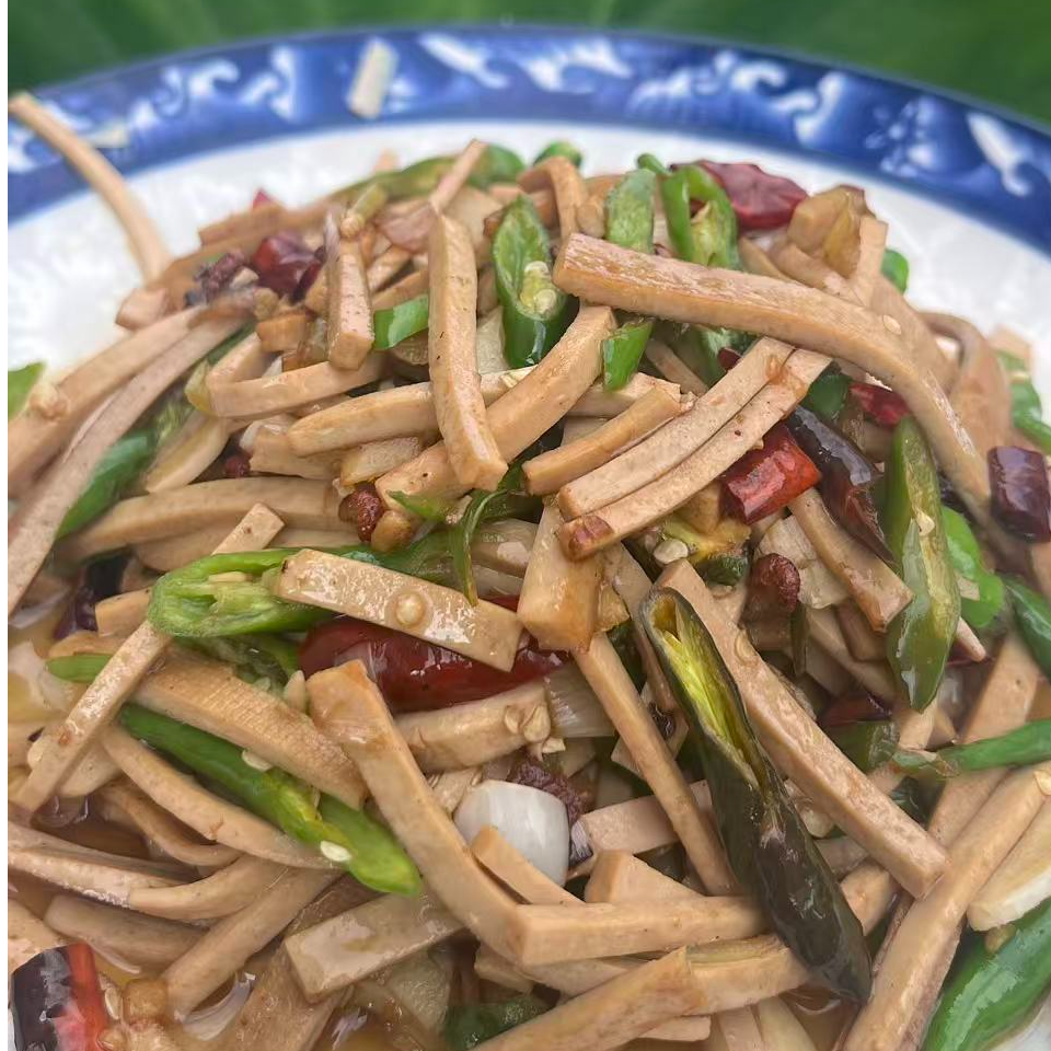 辣椒炒豆腐条邳州特色干豆干干豆条