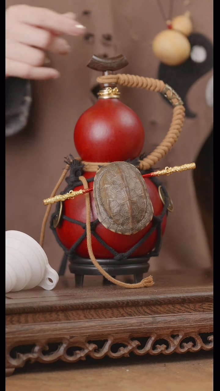 【闪购商品】201号精品天然大漆工艺防渗内胆酒葫芦~