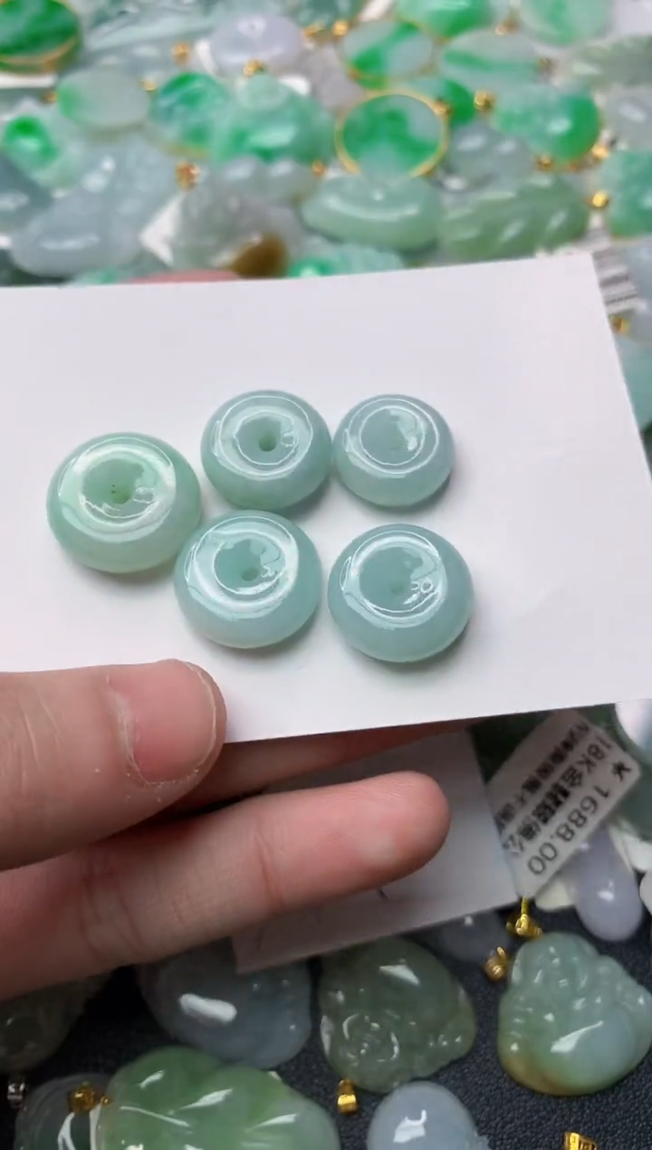 【闪购商品】翡翠颈饰未镶嵌7 多样性发其一.