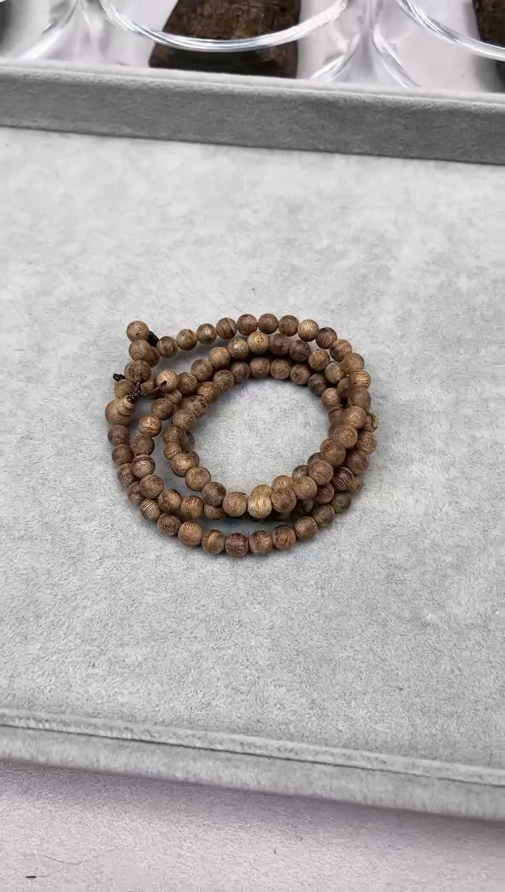 【闪购商品】沉香手串0.7金三角多圈16克