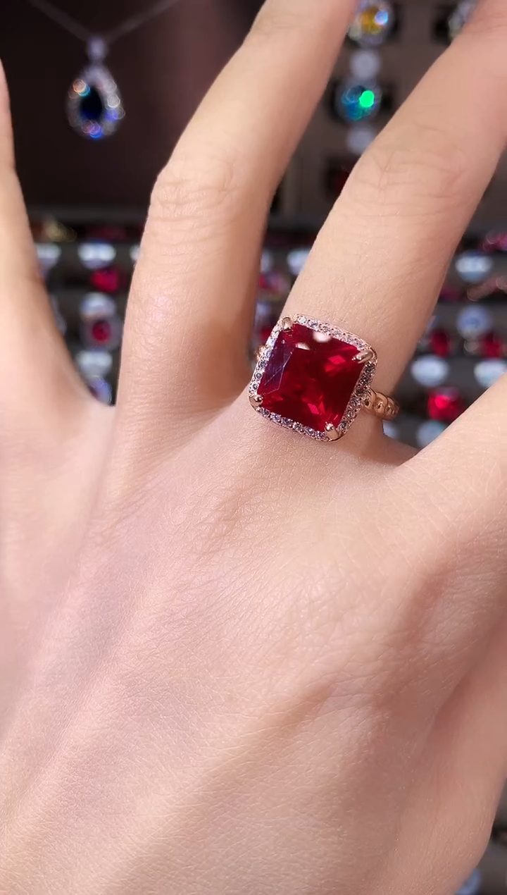 无925银10玫瑰金