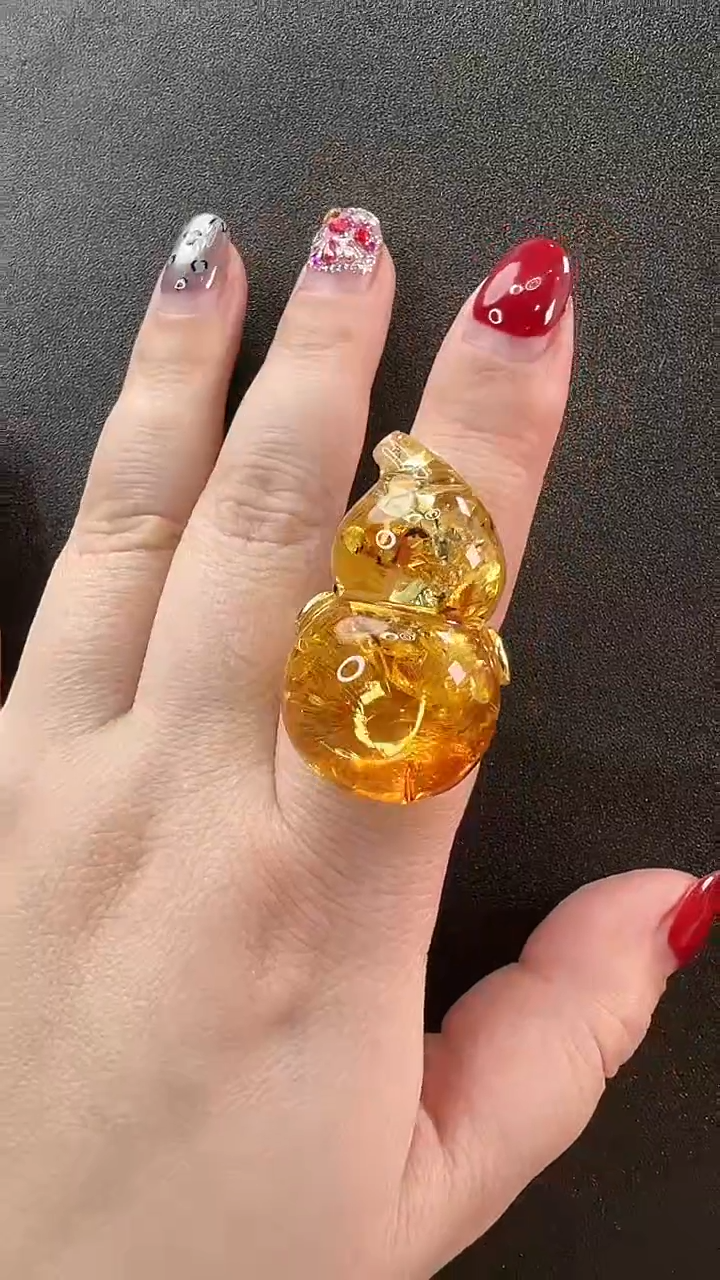 【闪购商品】琥珀戒指未镶嵌戒指