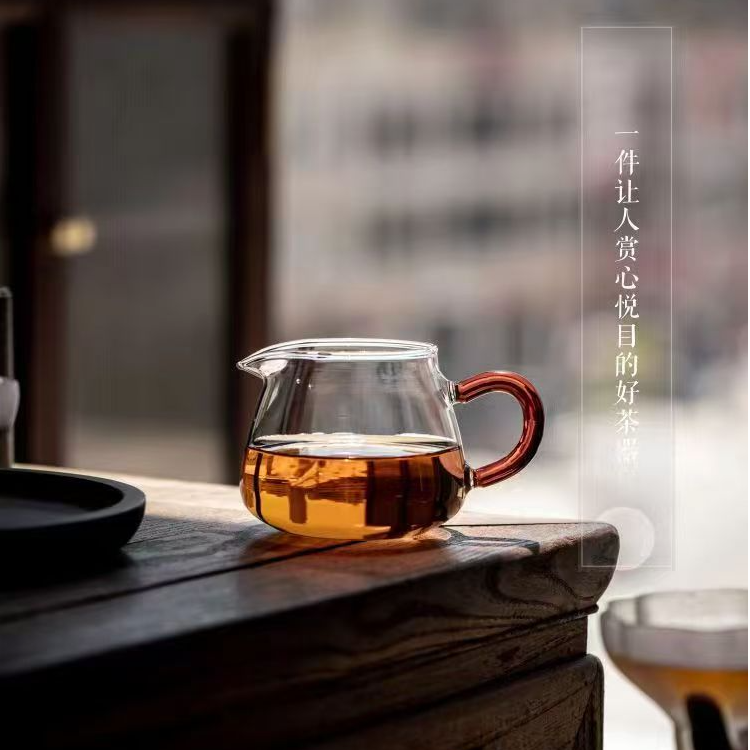 茶杯企鹅高硼硅玻璃分茶器匀杯茶海加厚耐热创意功夫泡茶