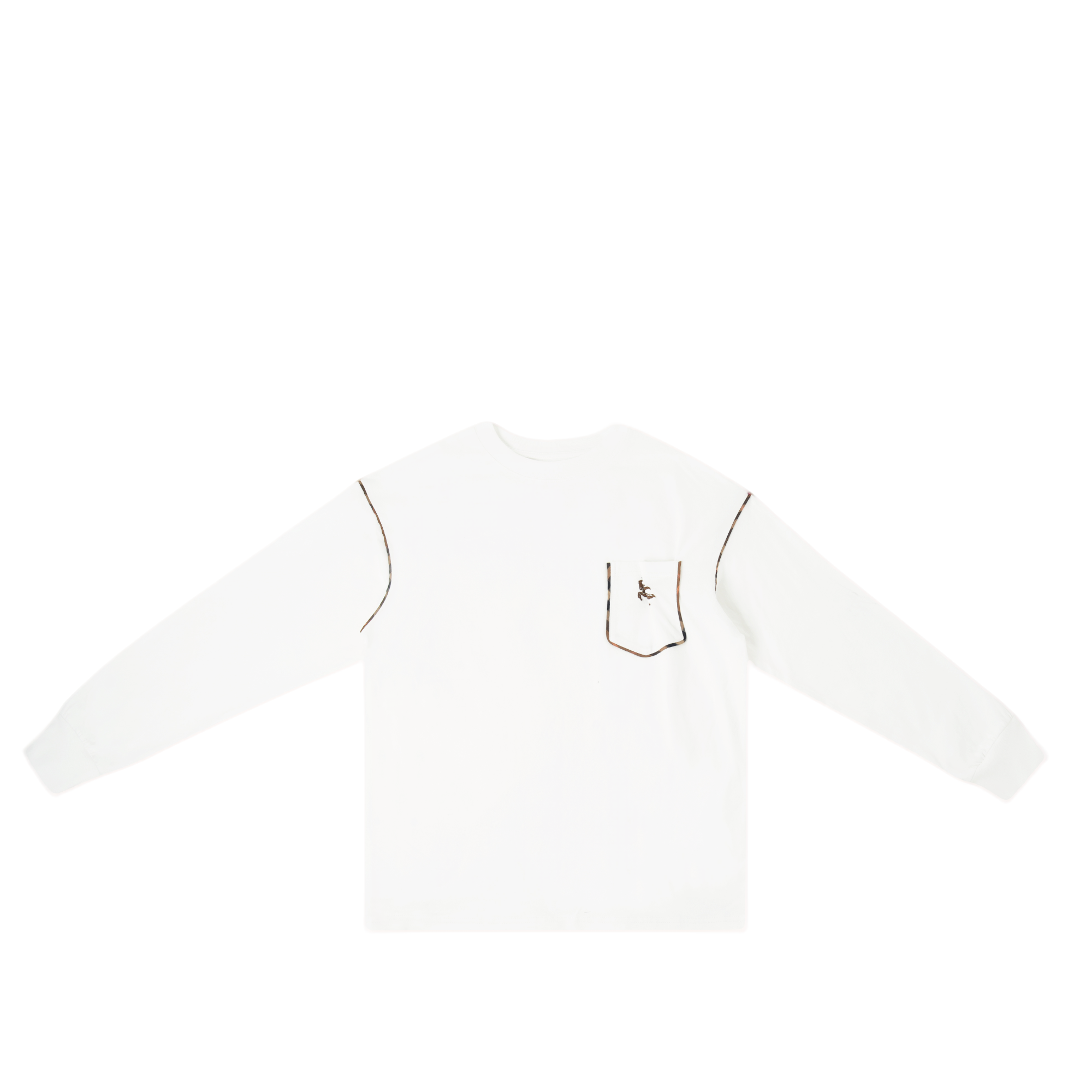 【栗嘉】（小马口袋）2025气质百搭潮流早秋休闲圆领长袖T恤