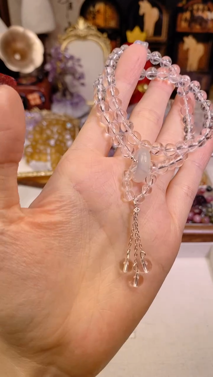 【闪购商品】水晶手链银S925镶嵌1341手串