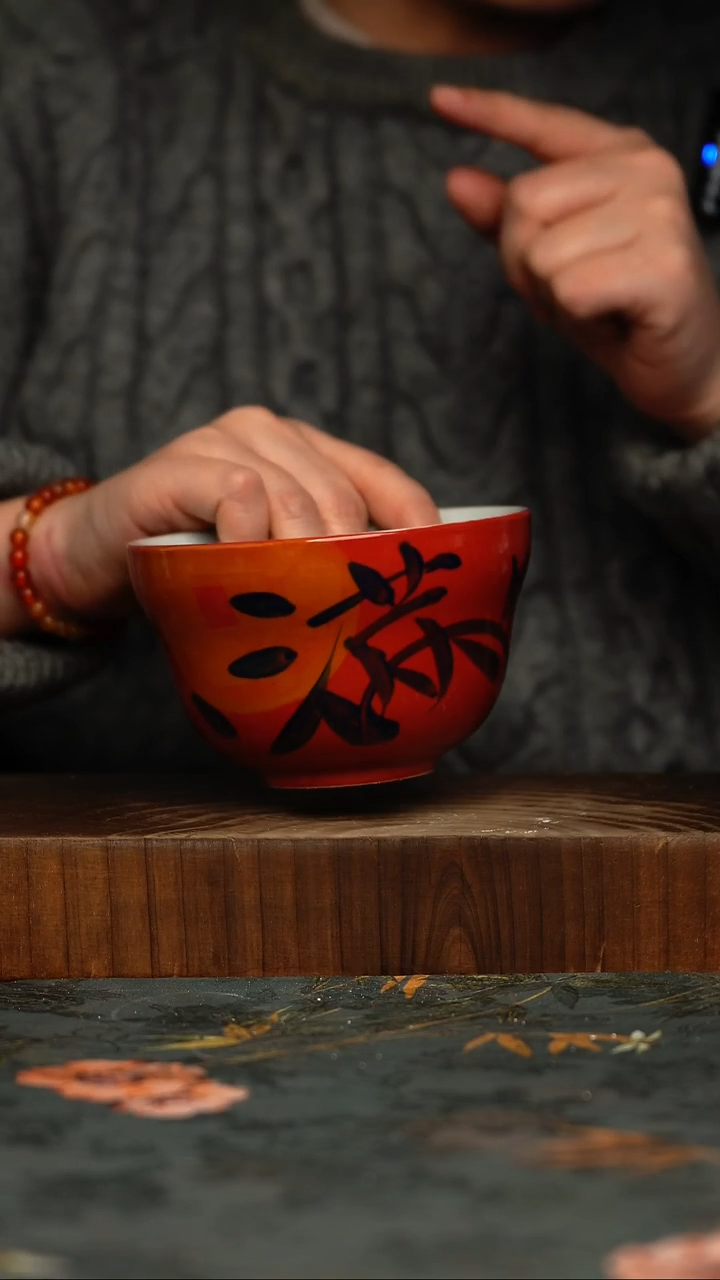 瓷片釉下彩手工手绘同款