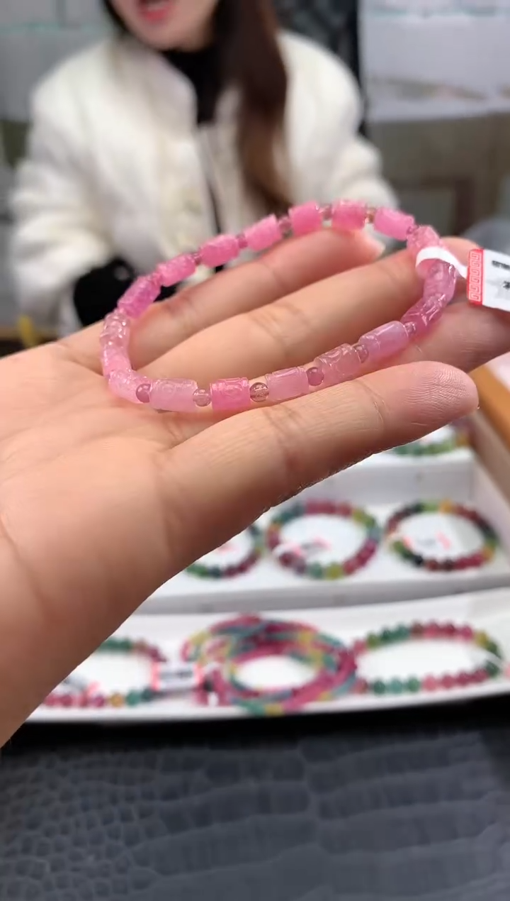【闪购商品】碧玺手串未镶嵌多样性发一条
