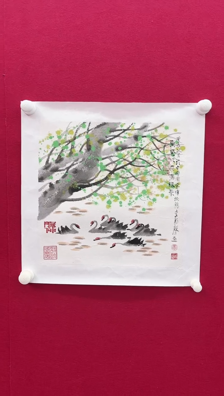 【闪购商品】国画X-李老师新声-绘画作品-888