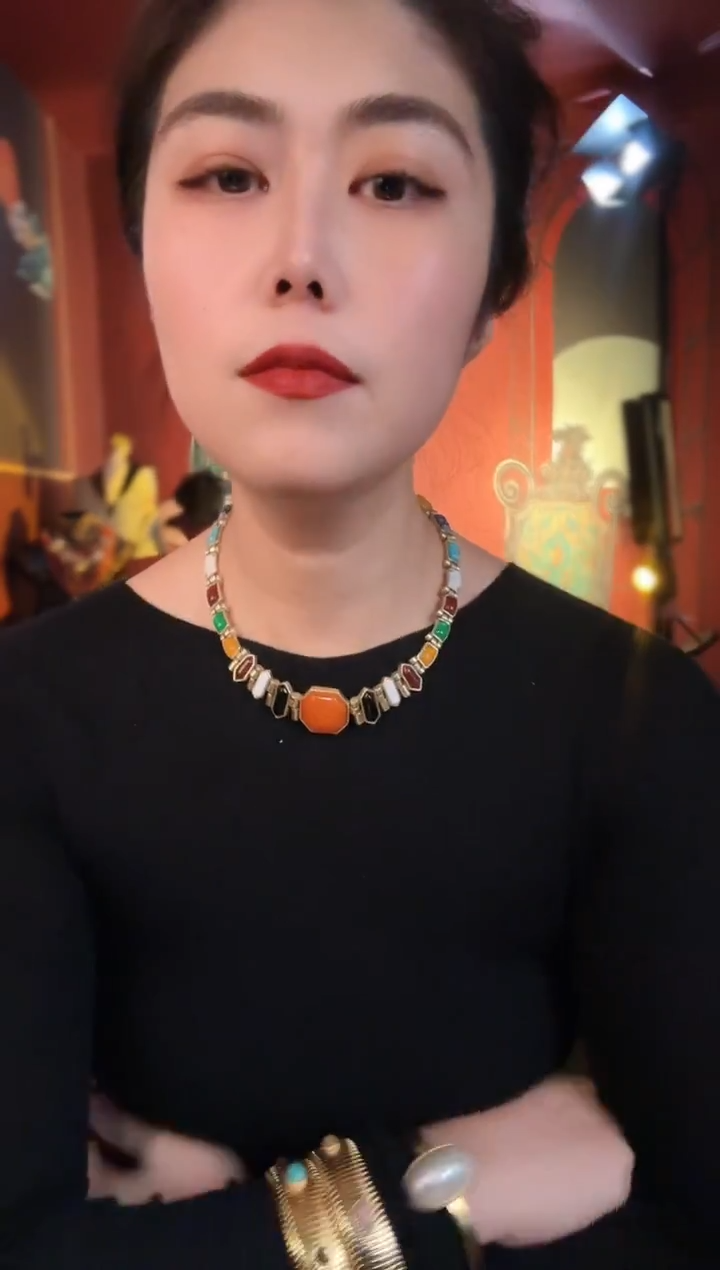 合金无合金无孤品不折腾系列彩色复古做旧项链不退