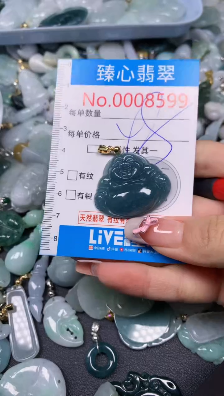 【闪购商品】翡翠颈饰未镶嵌含绳0008599