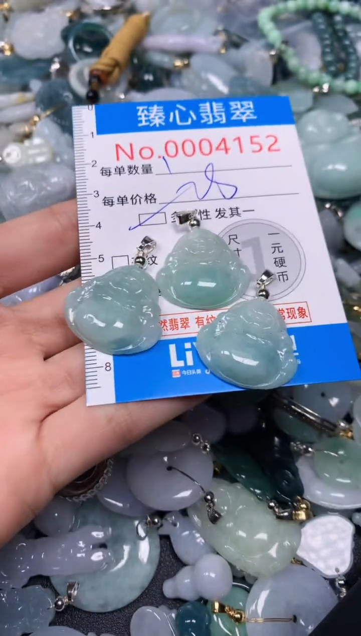 【闪购商品】翡翠颈饰未镶嵌多样性发其一04152