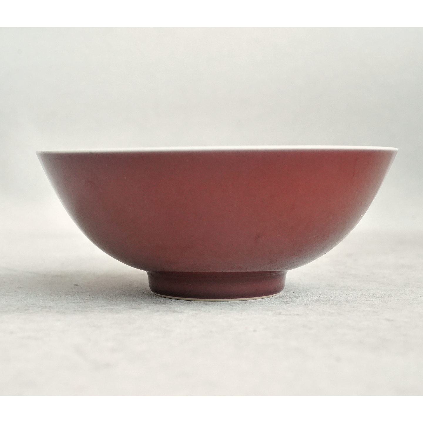 文华藏珍第392期拍品 15 清代 祭红釉碗