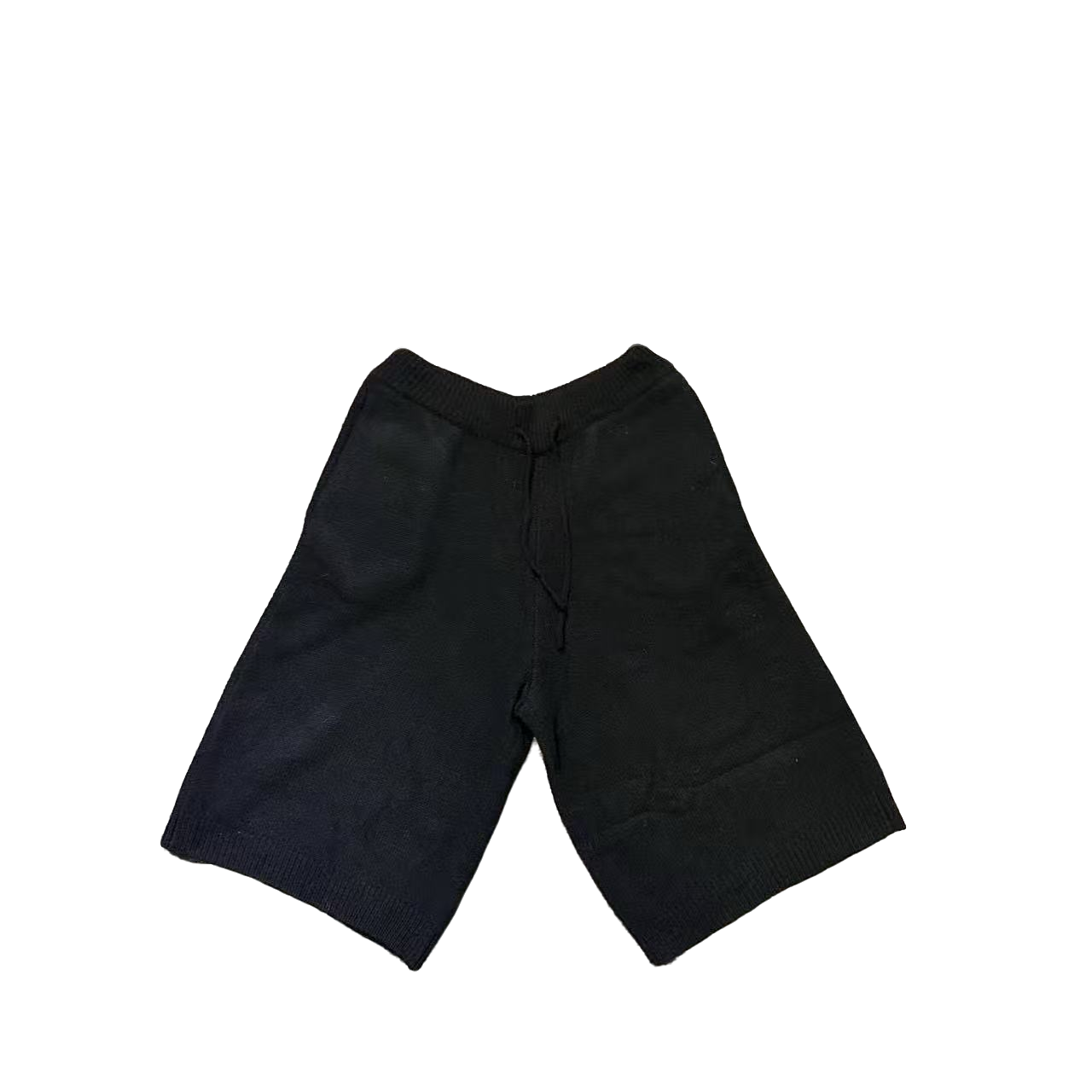 简约抽绳宽松韩版毛织裤