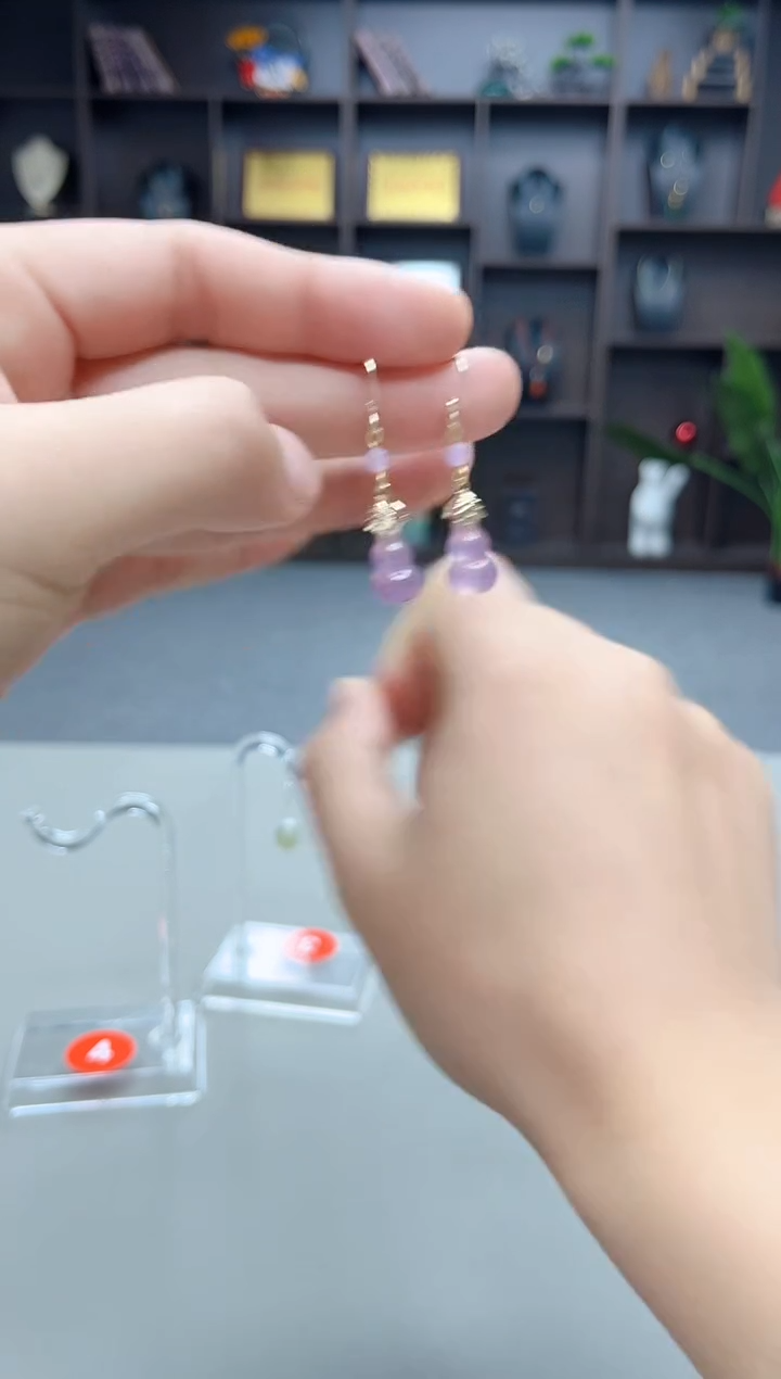 未镶嵌耳饰玛瑙/玉髓Z01