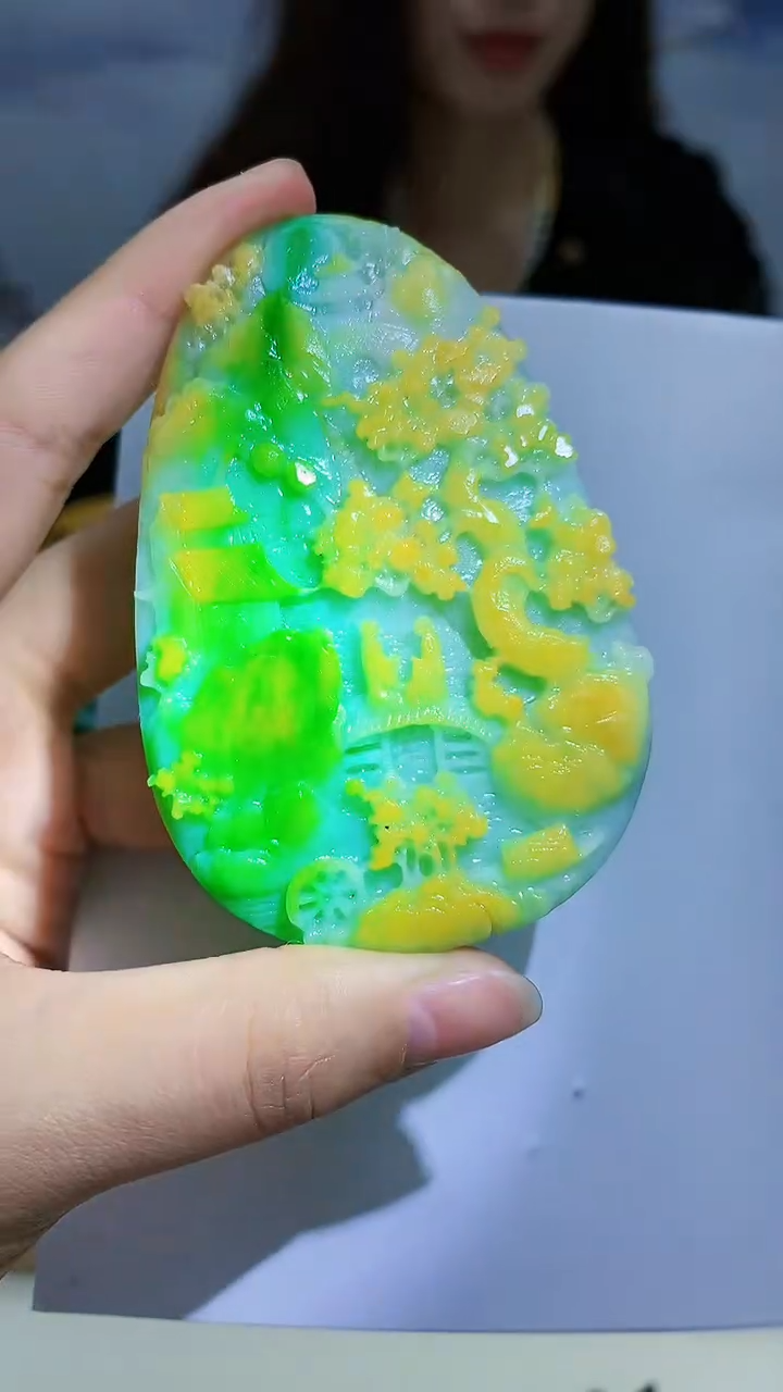 未镶嵌定制翡翠雨***…4829lr-毛货挂件41