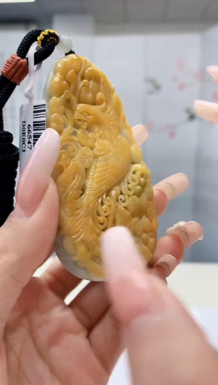 【闪购商品】定制翡翠未镶嵌1502lr-毛货挂件34