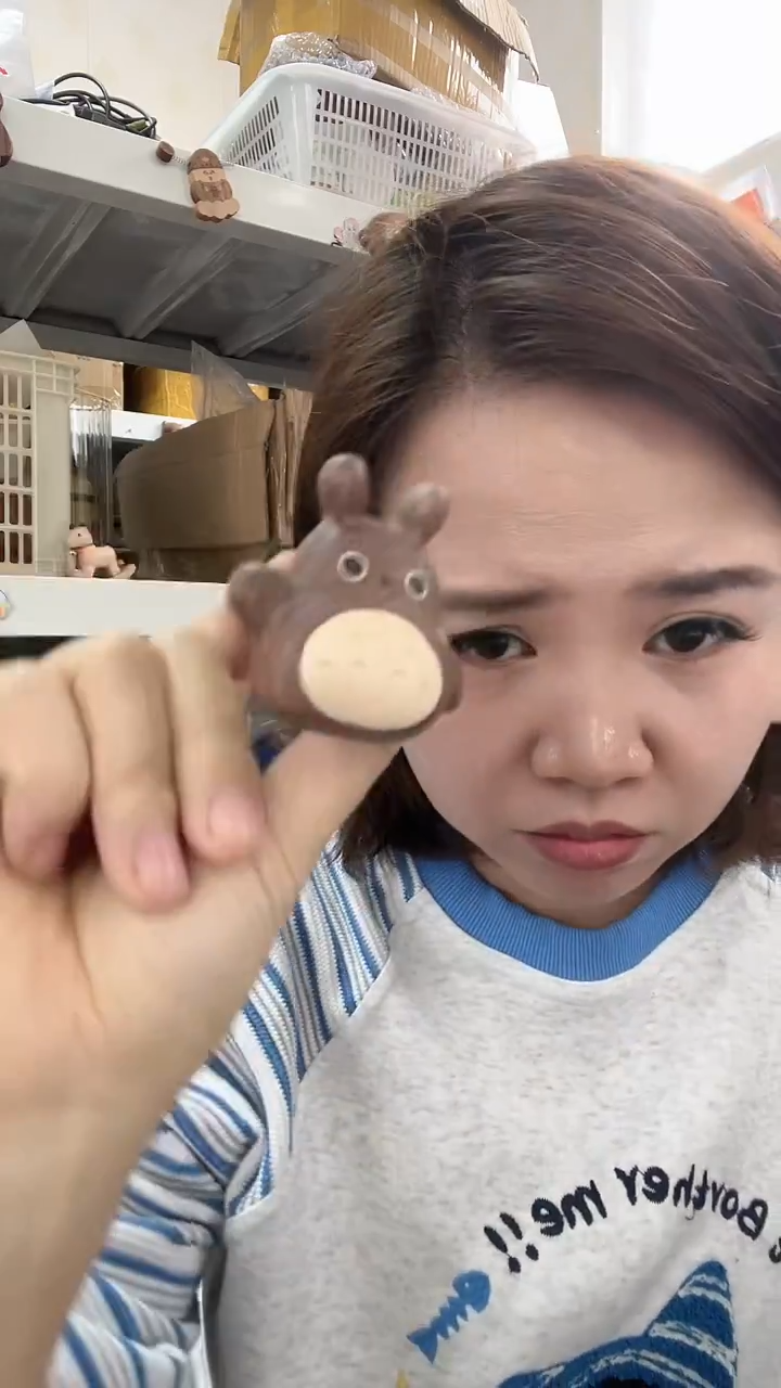 有机玻璃黑胡桃瑕疵小龙猫挂钩