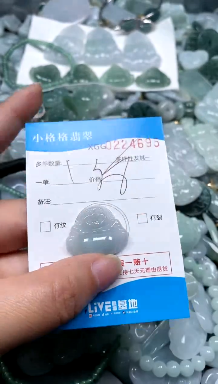 【闪购商品】翡翠颈饰未镶嵌闪购商品0224695