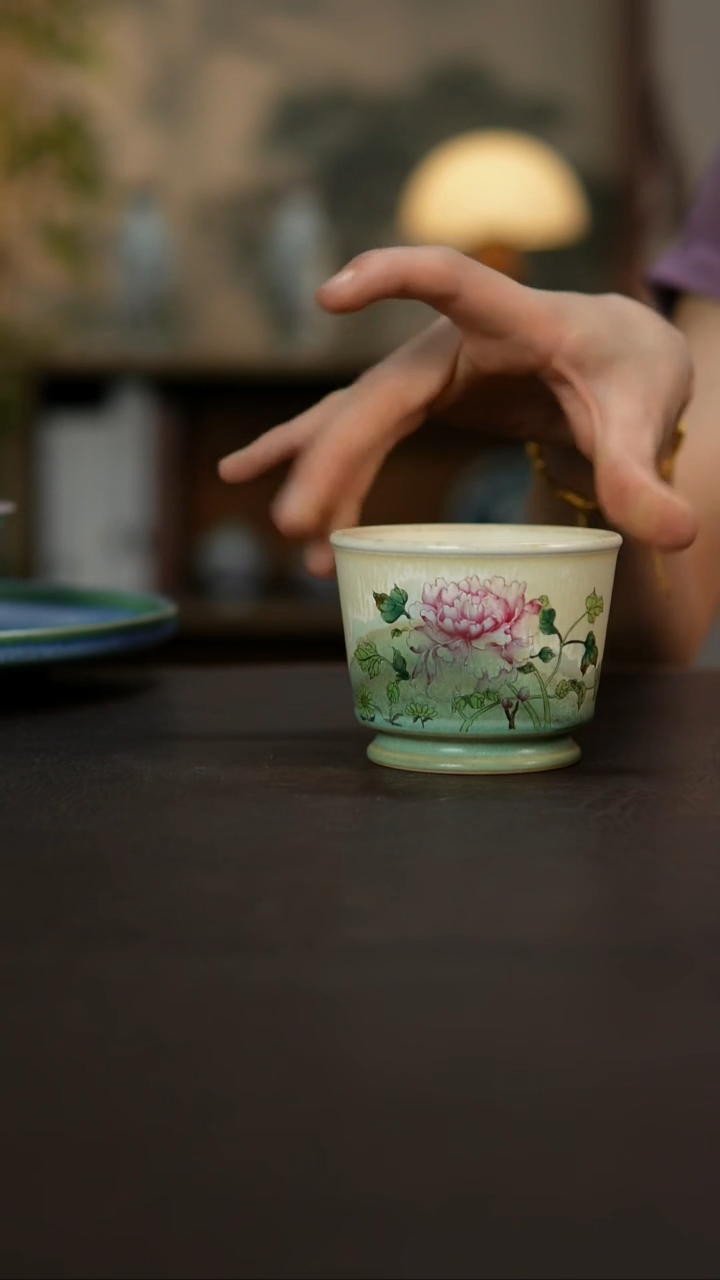 杯景德镇陶瓷杯碗柴烧多人